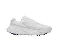 Zapatillas de golf Under Armour Halo Hybrid Spikeless para hombre Blanco / Blanco / Metalico Plata 42.5