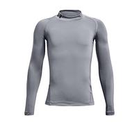 Under Armour Heatgear Armour - Camiseta de manga larga para niño, Gris (Steel), M