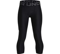 Under Armour Heatgear Armour ¾ Leggings para niño, Negro, YLG