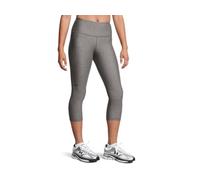 Under Armour HeatGear - Capri de cintura alta con bolsillos para mujer, (020) Charcoal Light Heather / Black, Small