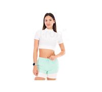 Under Armour HeatGear Crop Mock S Blanco