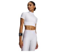 Under Armour HeatGear Crop Mock SS White/Halo Gray Camiseta de mujer S