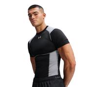 Under Armour HeatGear Elite Compression camiseta de compresión para hombre | EU M in Ultimate Black/Steel/Reflective