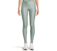 Under Armour Heatgear - Leggings Antideslizantes de Cintura Alta con Bolsillos para Mujer, (348) Verde sílice/Blanco, XS Corto