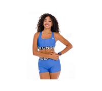 Under Armour Sujetador deportivo HeatGear Soporte medio Azul Atlantis/Blanco X-Small
