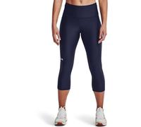 Under Armour Armour Hi Capri Deporte Transpirables con tecnología antiolor, Mallas Ajustadas para Mujer con Tejido Heatgear, Azul Marino, XS