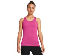 Under Armour HG Armour Racer Tank Top sin mangas de deporte para mujer, camiseta para correr ligera, elástica y de secado rápido, color rosa fuerte/negro