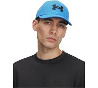 Under Armour Hombre Blitzing, Gorra con Visera Curva para una protección Solar eficaz, Gorra Deportiva Transpirable y elásticaBlue Atlantis / / Black,S/M