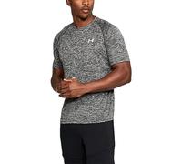 Under Armour Hombre Camiseta Holgada con Textura Técnica, Black/Racer Red, L