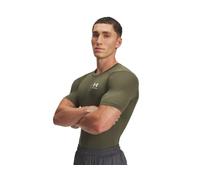 Under Armour Hombre Heatgear Armour Compression Short Sleeve, Camiseta Deportiva de compresión de Secado rápido, Camiseta de Manga Corta elástica y cómodaMarine OD Green / / White,XS