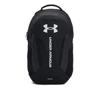 Under Armour UA Hustle 6.0 Backpack Mochila, Negro/Negro/Blanco, One Size Unisex-Adulto