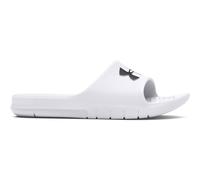 Under Armour Hombre Path Sandalias, Chanclas de piscina cómodas y resistentes, chanclas de hombre de secado rápido ideales para usar en los vestuarios o en la piscinaWhite / White / Black,46