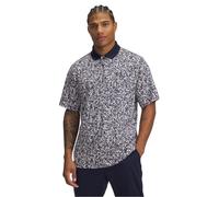 Under Armour Hombre Polo Estampado Golf Matchplay, Midnight Navy/Downpour Gray, L