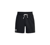 Under Armour Hombre Rival Terry 6" Short Pantalones Cortos Ligeros para Entrenamiento, Gimnasio y Running, Pantalones Cortos Deportivos versátiles y Transpirables con bolsillosBlack / / Onyx White,XS