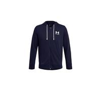 Under Armour Hombre Rival Terry Left Chest Full Zip, Sudadera con Cremallera para Gimnasio Ligera, cómoda Sudadera Deportiva para Calentamiento y entrenamientoMidnight Navy / / Onyx White,3XL