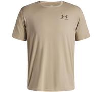 Under Armour Hombre Sportstyle Left Chest Short Sleeve, Camiseta de Manga Corta con Logo Suave y cómoda, Camiseta Deportiva Ligera y de Secado rápidoCity Khaki / / Taupe Dusk,SM