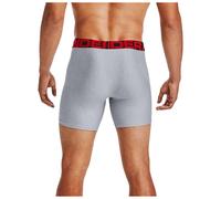 Under Armour Tech - Calzoncillos tipo bóxer para hombre, 2 unidades, color gris y rojo,