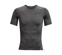 Under Armour Hombre UA HG Armour Comp SS Shirt, Camiseta, Carbon Heather, Talla S (SM/P/CH)