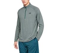 Under Armour Hombres Tech Textured 1/2 Zip-Red Long-Sleeves S