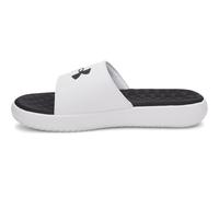 Under Armour Ignite Pro 8 Sandalias de banda fija para hombre, (100) Blanco/Blanco/Negro, 10