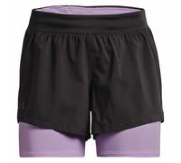 Under Armour Iso-Chill Correr 2-in-1 Damen-Short Pantalón Corto Short Gris