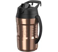 Under Armour Jarra de botella de agua de 64 onzas. Trofeo plateado, oro, oro rosa. Medio galón.