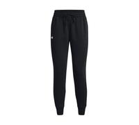 Under Armour Jogger de tejido Fleece Rival Pantalón, Mujer, Black / White / White (001), LG