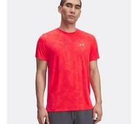 Under Armour Launch Camo Short Sleeve para Hombre, Camiseta de Manga Corta Suave y Ligera con Dobladillo Lateral, cómoda Camiseta Deportiva de Gimnasio para entrenarRacer Red / / Reflective,3XL