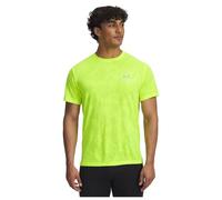 Under Armour Launch Camo Short Sleeve para Hombre, Camiseta de Manga Corta Suave y Ligera con Dobladillo Lateral, cómoda Camiseta Deportiva de Gimnasio para entrenarHigh Vis Yellow / / Reflective,SM