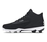 Under Armour Leadoff Mid 3.0 - Tenis de béisbol para hombre, (001) Negro/Negro/Blanco, 44 EU