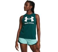 Under Armour Live Sportstyle Graphic Tank Camiseta, (449) Hydro Teal/White, S Mujeres