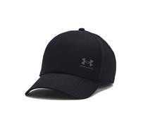 Under Armour M Iso-chill Armourvent Adj Gorra de béisbol para hombre, gorra deportiva transpirable con visera, color negro/gris brezo