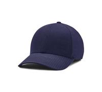 Under Armour M Iso-chill Armourvent Adj Gorra de béisbol para hombre, gorra deportiva transpirable con visera, color azul medianoche/gris halo