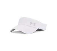 Under Armour M Iso-chill Launch Visor Visera solar para hombre, gorra de golf o para correr con detalles reflectantes, color blanco/blanco/reflectante