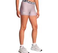 Under Armour Pantalones Cortos Heatgear para Mujer, Gris Tetra/Blanco, L