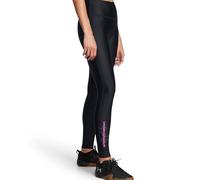 Under Armour Mallas de Leggings de Marca Tech para Mujer, Negro/Magenta Vivo/Castlerock, S