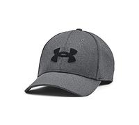 Under Armour Men's Blitzing Low Stretch Fit Cap - Black / / Black - M/L | Tejido elástico para un ajuste cómodo. Banda elástica integrada para el sudor. Logotipos bordados.