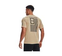 Under Armour Men's New Freedom Flag T-Shirt , Desert Sand (290)/Black , X-Large