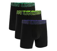 Under Armour Men's Performance Cotton 6" 3 Pack Solid Boxer Briefs, Boxers de los Hombres, Black,