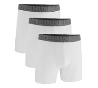 Under Armour Men's Performance Cotton 6" 3 Pack Solid Boxer Briefs, Boxers de los Hombres, White,