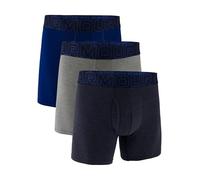 Under Armour Men's Performance Cotton 6" 3 Pack Solid Boxer Briefs Boxers Hombre (Pack de 3)