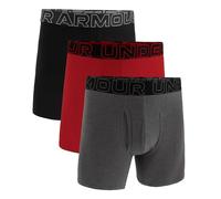 Under Armour Men's Performance Cotton 6" 3 Pack Solid Boxer Briefs Boxers Hombre (Pack de 3)