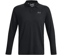 Under Armour Mens Performance Polo 3.0 Long Sleeve, (001) Black / / Pitch Gray, Medium
