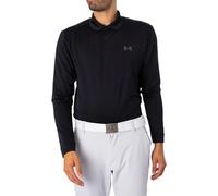 Under Armour Mens Performance Polo 3.0 Long Sleeve, (001) Black / / Pitch Gray, Medium