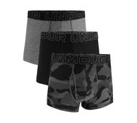 Under Armour Men's Performance Tech 3" 3 Pack Print/Solid Boxer Briefs, Boxers de los Hombres, Black Neo Camo/Black/Castlerock Heather,