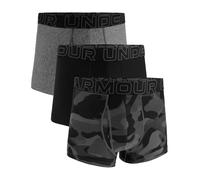 Under Armour Men's Performance Tech 3" 3 Pack Print/Solid Boxer Briefs, Boxers de los Hombres, Black Neo Camo/Black/Castlerock Heather,