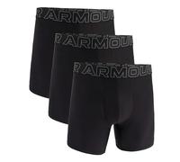 Under Armour Men's Performance Tech 6" 3 Pack Solid Boxer Briefs, Boxers de los Hombres, Black,