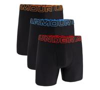 Under Armour Men's Performance Tech 6" 3 Pack Solid Boxer Briefs, Boxers de los Hombres, Black,