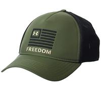 Under Armour Men's Standard Freedom Trucker Hat, (391) Marine OD Green/Black/Desert Sand, One Size Fits All
