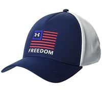 Under Armour Men's Standard Freedom Trucker Hat, (409) Academy/White/White, One Size Fits All